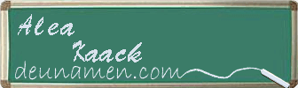Alea Kaack Visitenkarte